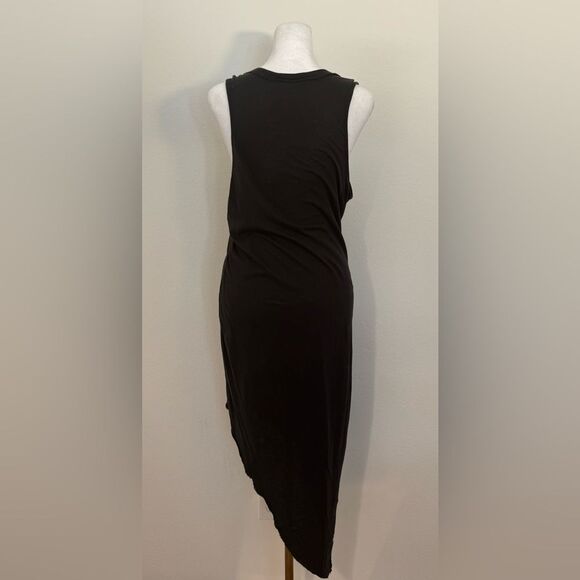 Alternative Apparel Asymmetrical Raw Hem Dark Gray Dress Women’s Size Medium - Picture 2 of 10